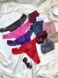Sexy High Cut Leather Thong Underwear (111)