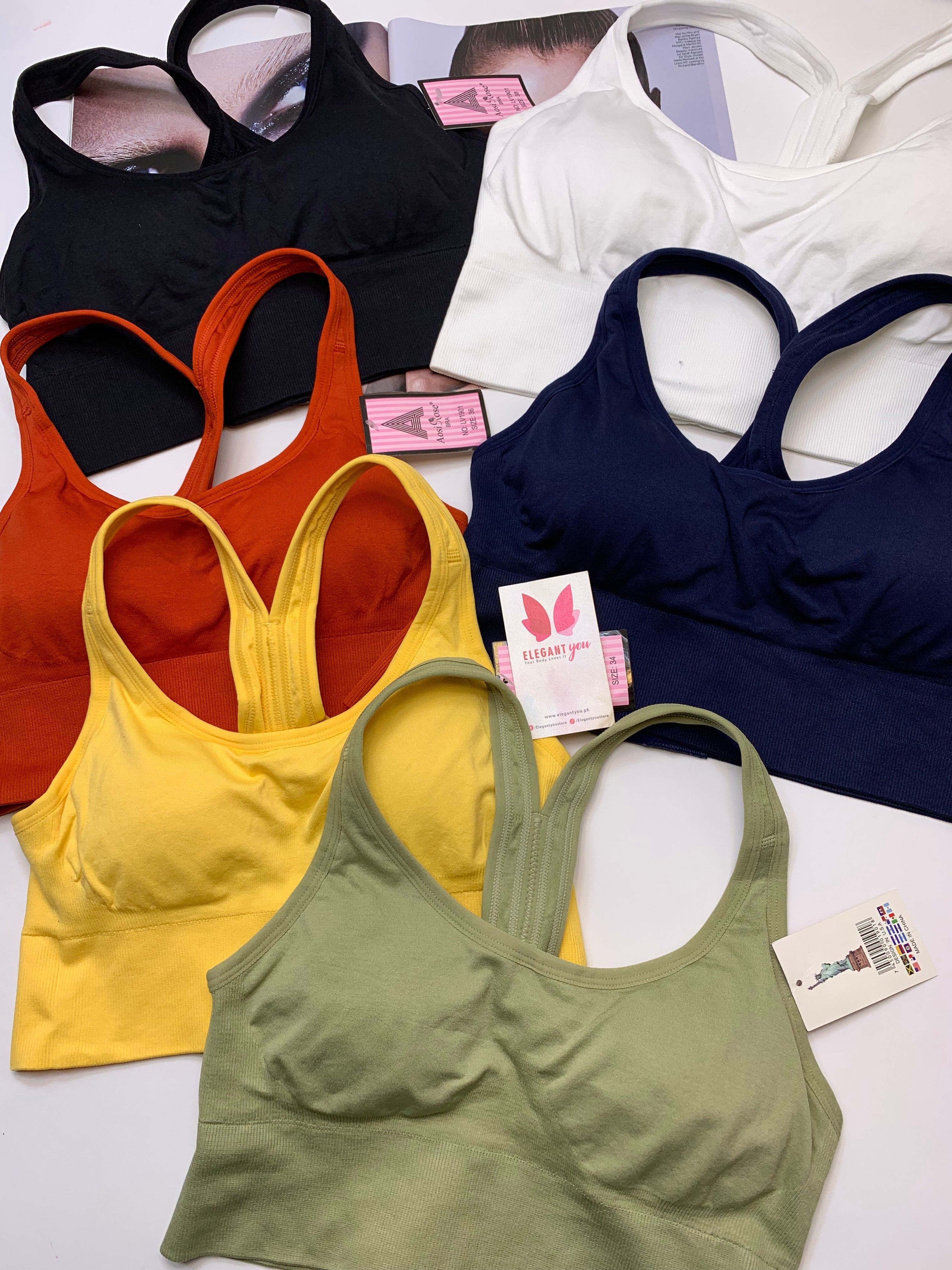 Fit Flex Back Hook Sports Bra for 34-40 size (115)