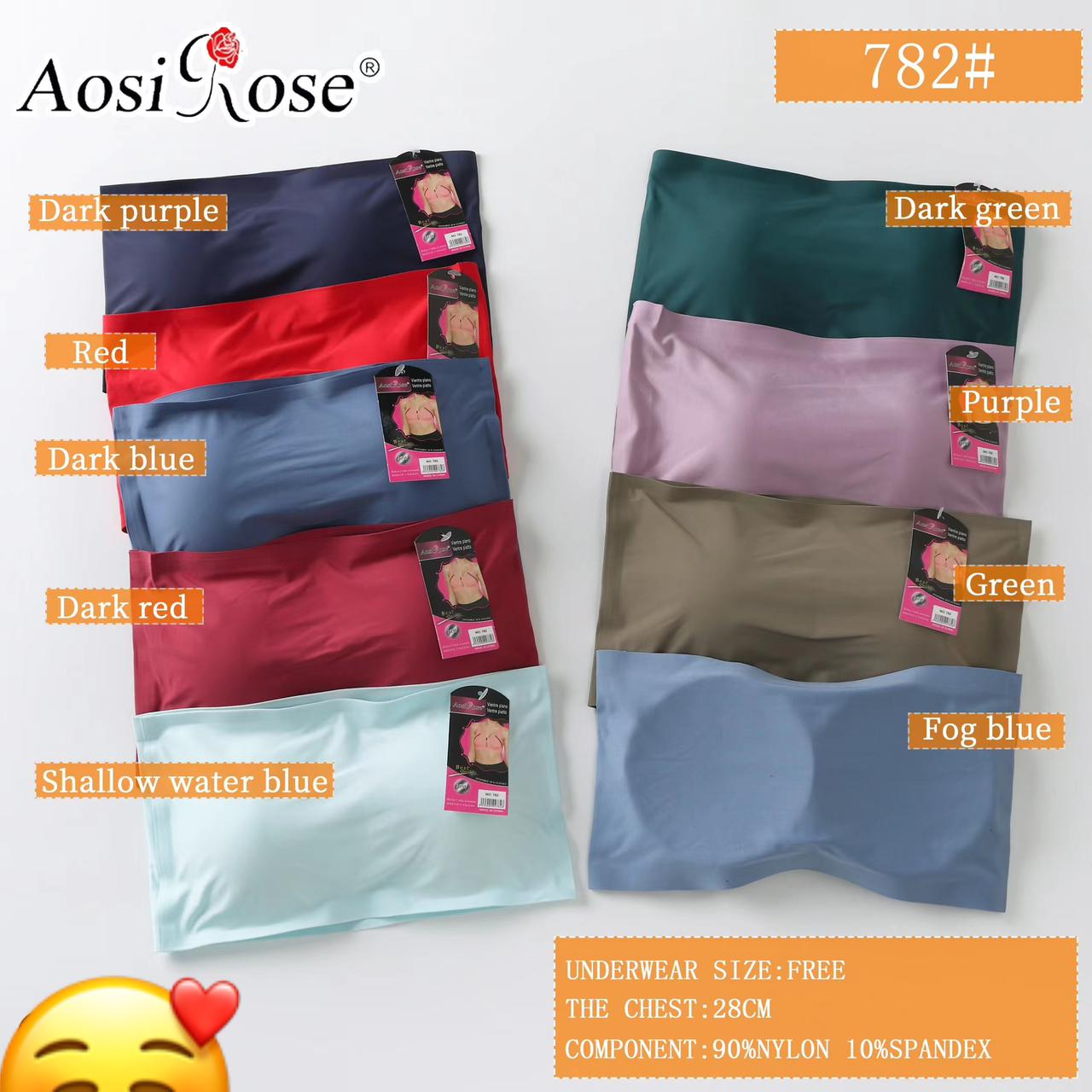 Seamless Strapless  Bra Without Hooks Free Size for (28-36) (046)