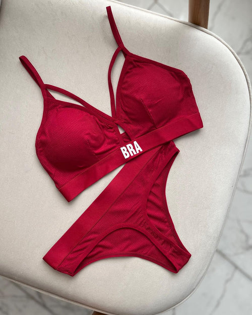 (28-34) Sexy Hollow Out Yoga Bra and Panty Set (048)