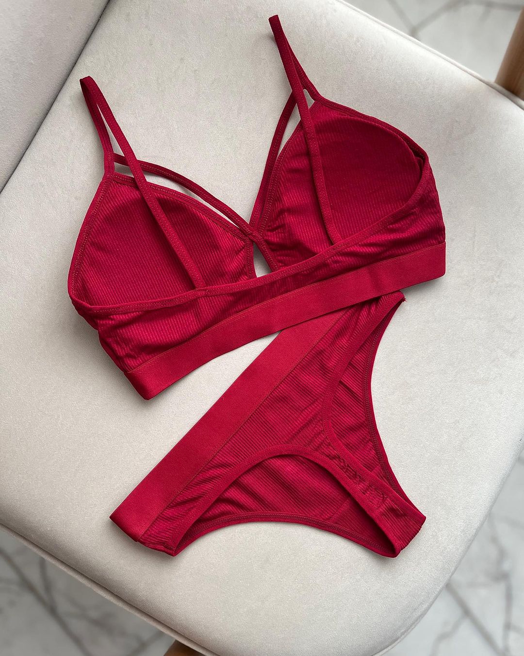 (28-34) Sexy Hollow Out Yoga Bra and Panty Set (048)