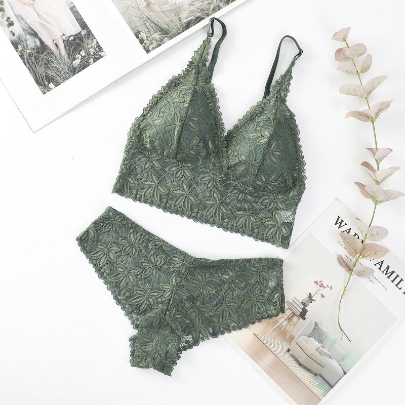 French Style V Neck Flower Pattern With Matching Hipster Free Size For (30-36) (047)