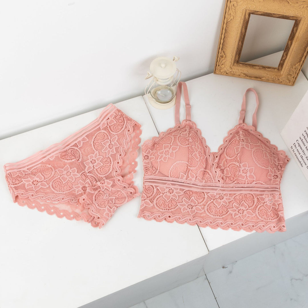 (30-36)Elegant Brallete and Panty Set Free Size For (047)