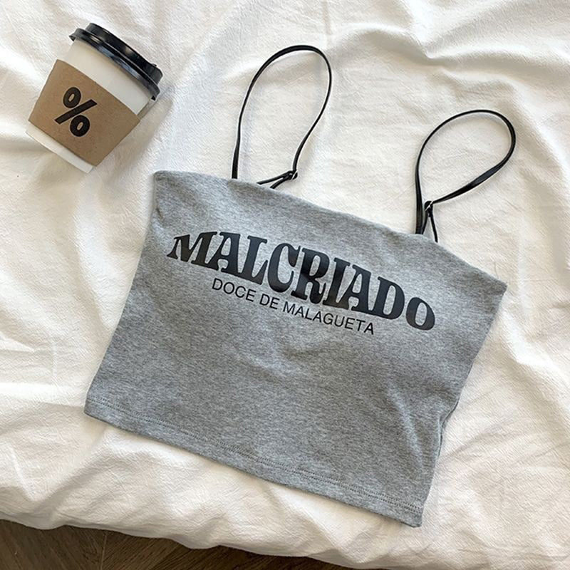 free size for(28-40)Malcriado Thin Straps Tank Top (040)