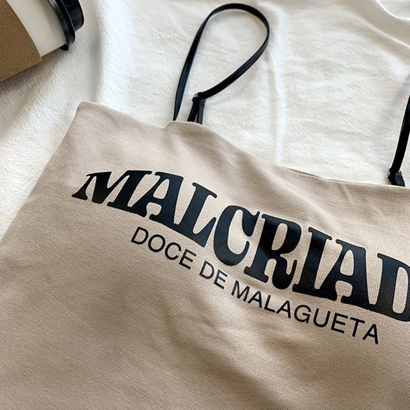 free size for(28-40)Malcriado Thin Straps Tank Top (040)