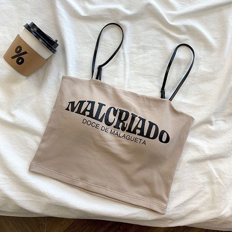 free size for(28-40)Malcriado Thin Straps Tank Top (040)