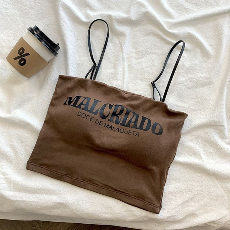 free size for(28-40)Malcriado Thin Straps Tank Top (040)