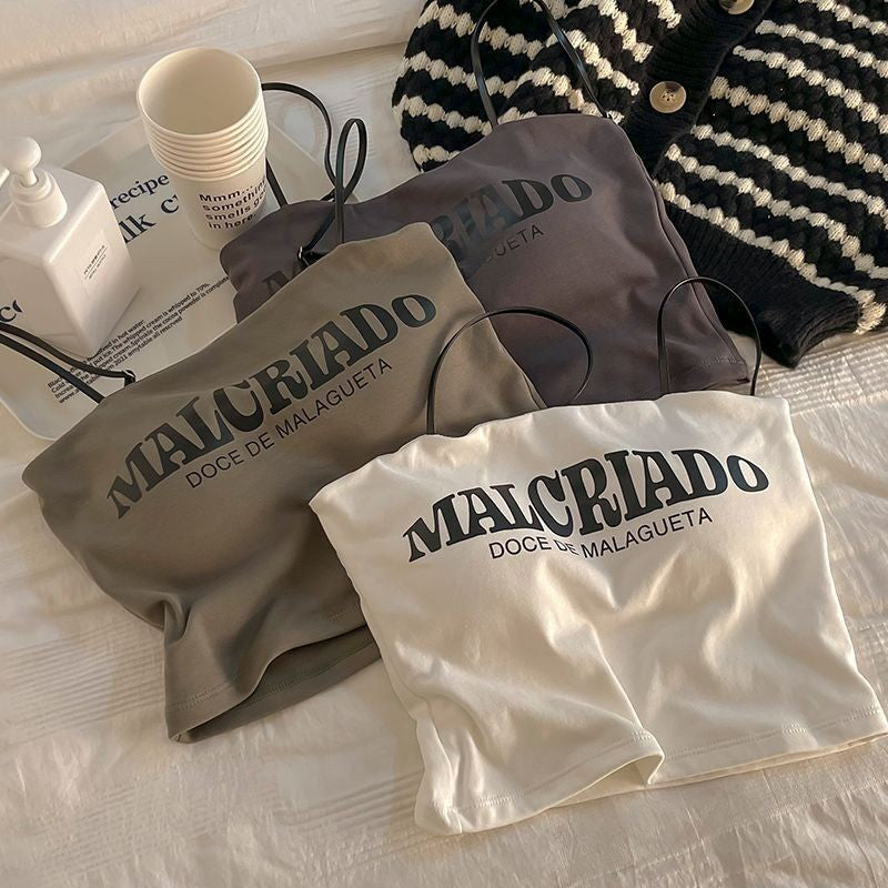 free size for(28-40)Malcriado Thin Straps Tank Top (040)