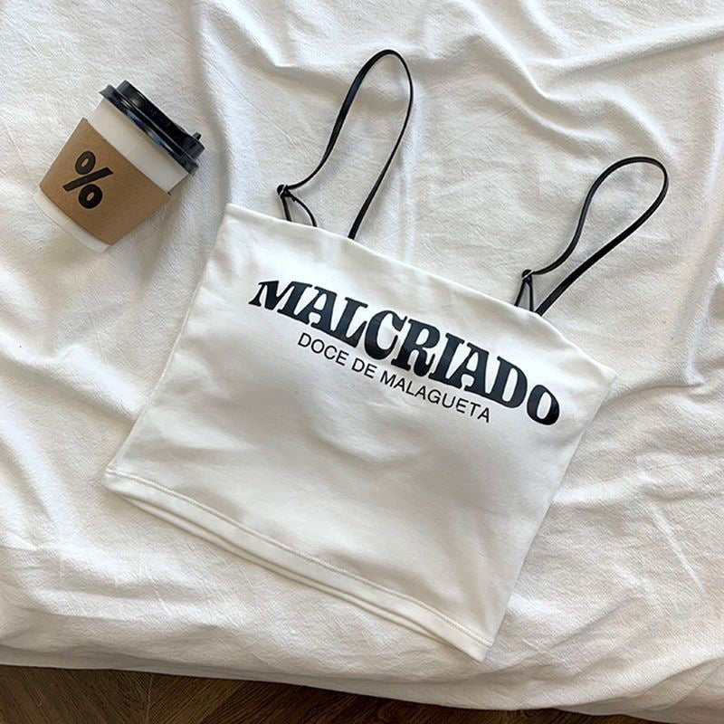 free size for(28-40)Malcriado Thin Straps Tank Top (040)