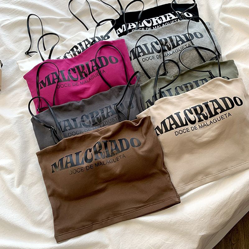 free size for(28-40)Malcriado Thin Straps Tank Top (040)