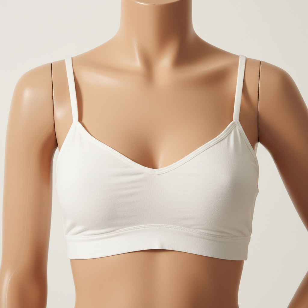 White wireless bralette